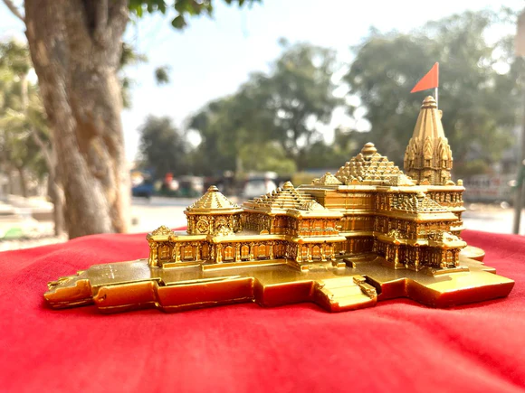 Ram Mandir Table Decor metal