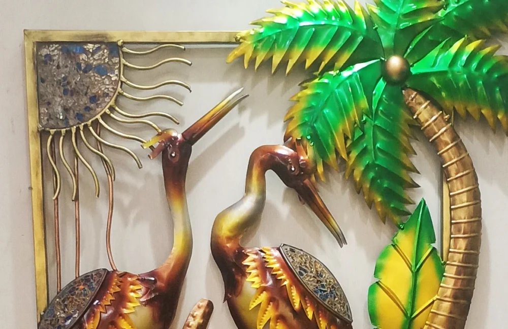 Two Swans Metal Wall Art