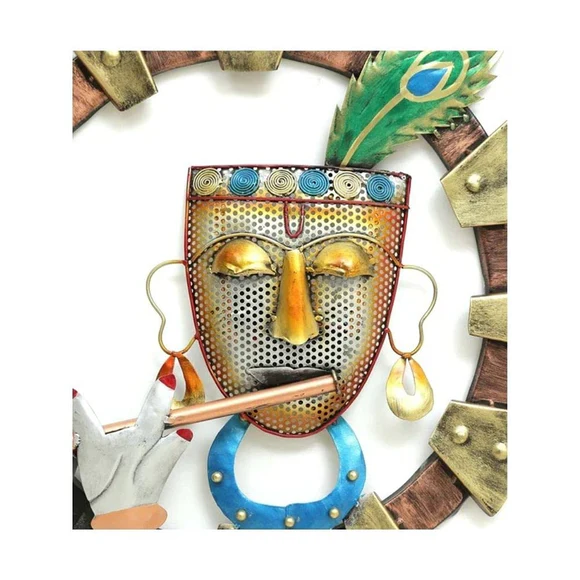Metal Krishna LED Wall Art