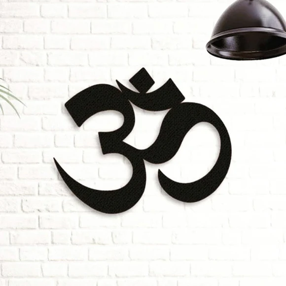 Metal OM Black Wall Art