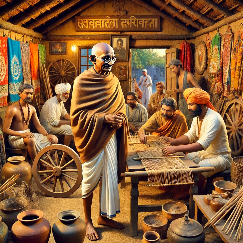 Gandhiji Want to Teach Handicrafts